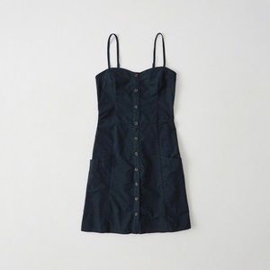 Abercrombie Navy Button Down Dress